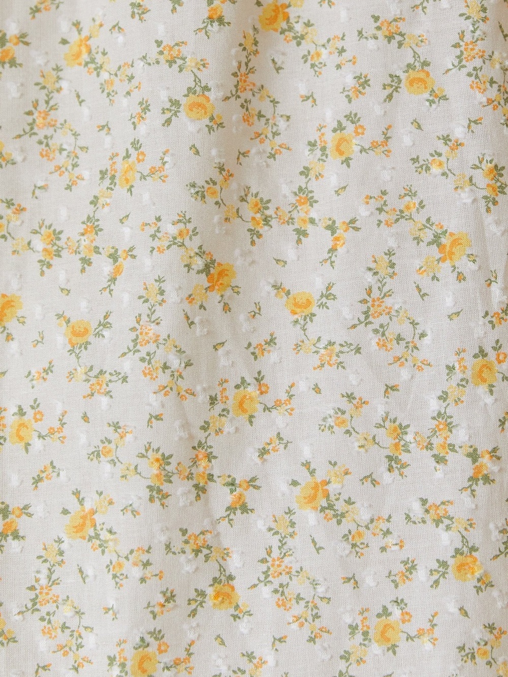Christy Dawn Cream Midi Dress with Yellow Floral Print - Dawn Dress - Sun Spray - Picture 2 of 7